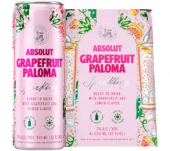Absolut Grapefruit Paloma Sparkling Cocktail 4-Pack