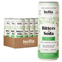 Hella Bitters & Soda Lemon Lime (4-Pack)
