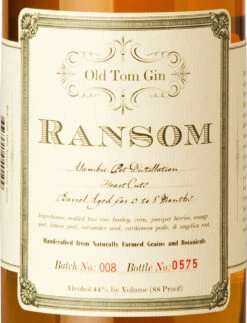Ransom Old Tom Gin -Liquor Store ransom old tom gin 2