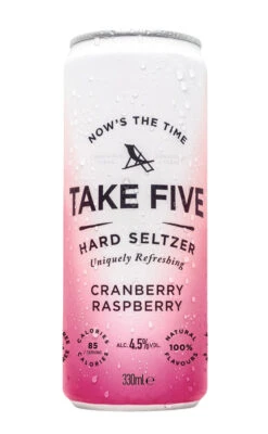 TAKE FIVE Cranberry Raspberry Hard Seltzer 12-Pack