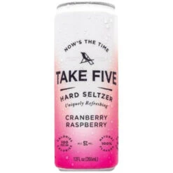 TAKE FIVE Cranberry Raspberry Hard Seltzer 6-Pack