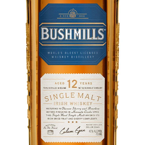 Bushmills 12 Year Old Single Malt Irish Whiskey 4 Bushmills 12 Year Old Single Malt Irish Whiskey - Image 2